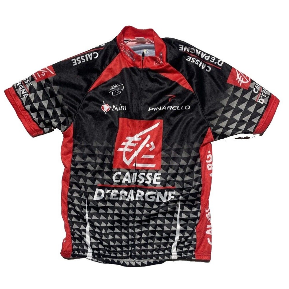 Vintage Nalini Caisse d’Epargne Pinarello Cycling Jersey Men’s M NWT Coolmax